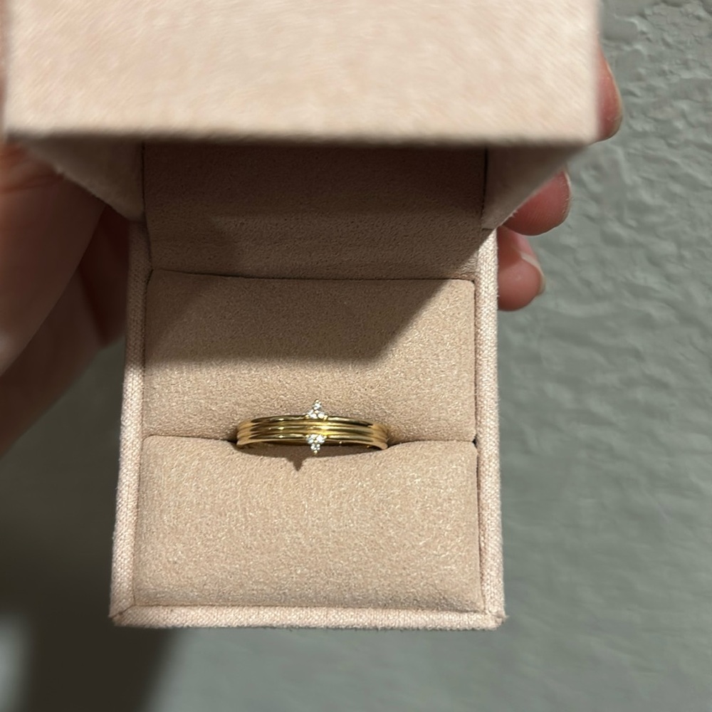 Audry Rose 14k and diamond ring